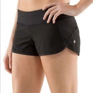 Lululemon Speed Up Short Black Sz 2